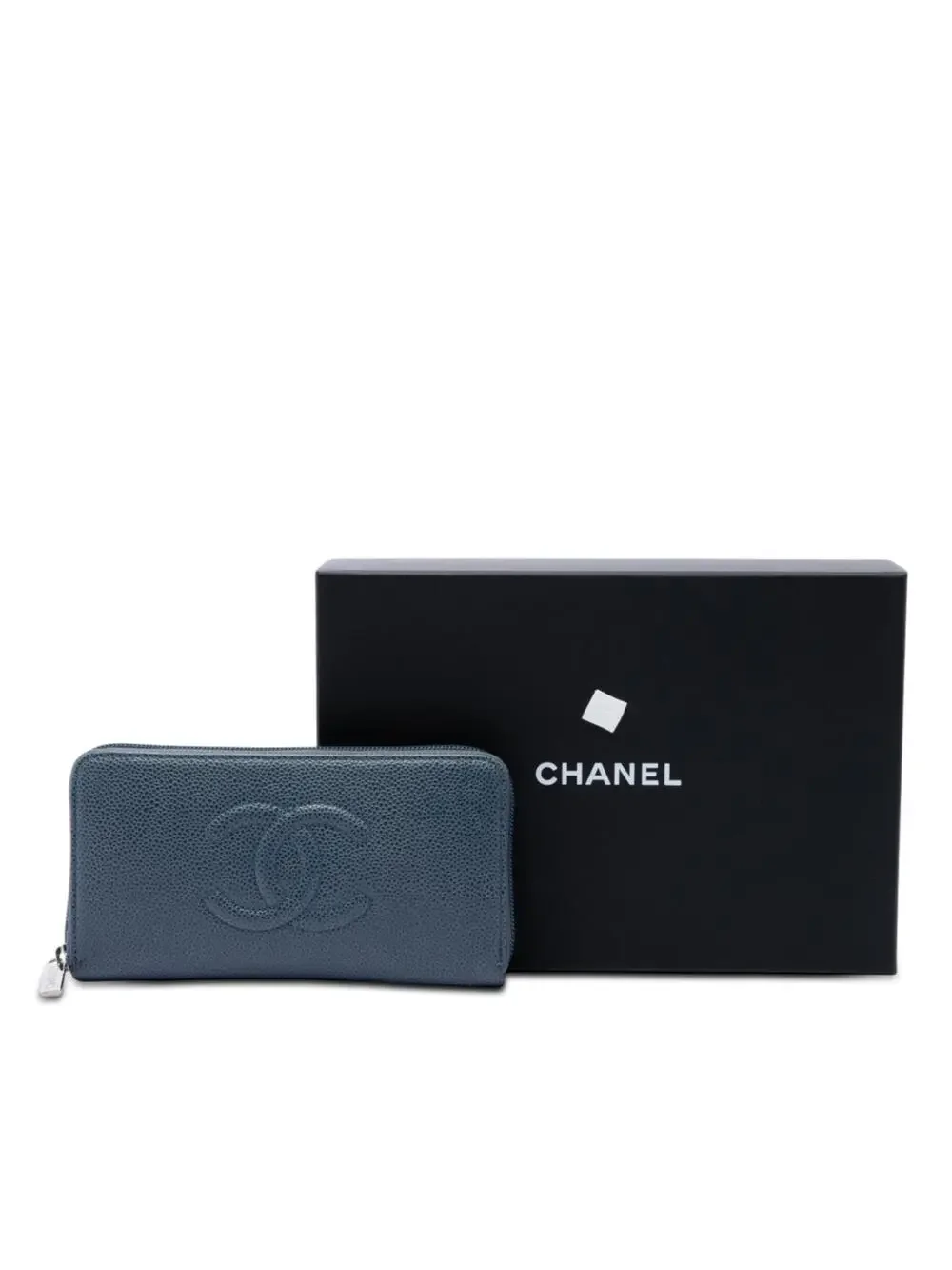 Chanel Cc Caviar Zip Around Long Wallet #320457C60B